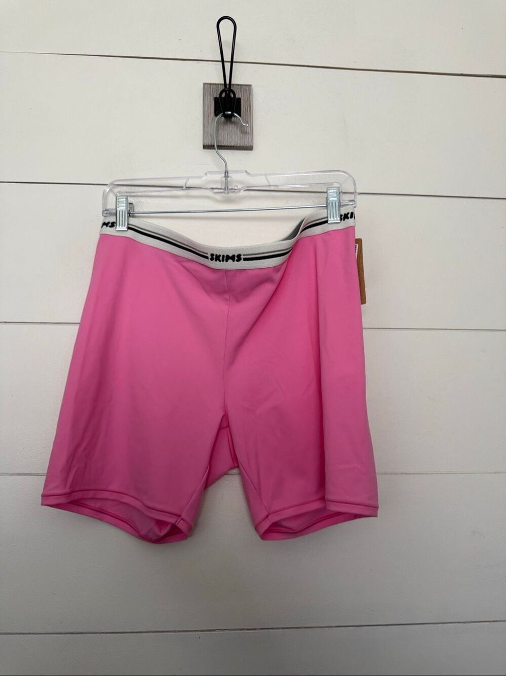 Skims Women’s XL Pink Bike Shorts Athletic Stretchy New